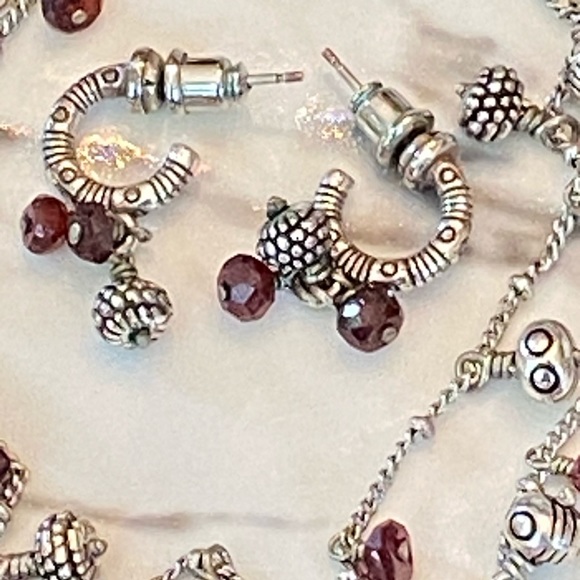 Brighton”PLAY OF LIGHT”Ultra Rare Red Garnet Set - Picture 3 of 8